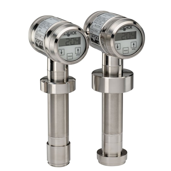 20 Series Sanitary Transmitter, Anderson Negele Type SL Long-6", Adjusts from 0 6 psig to 0 58 psig
